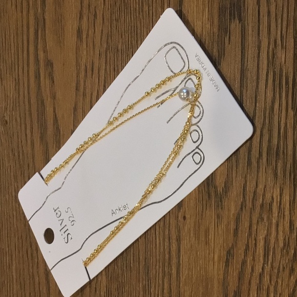 Double layer pearl accent anklet - Picture 3 of 4